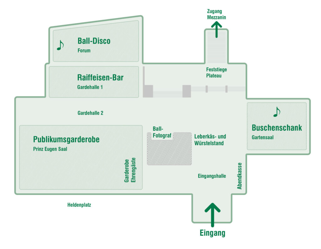 Saalplan Parterre